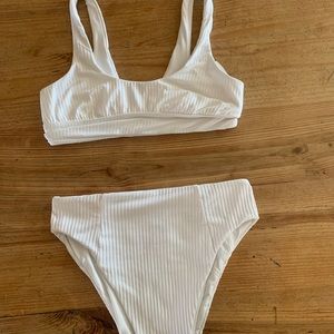 White ripped Vitamin A sienna swim set !!